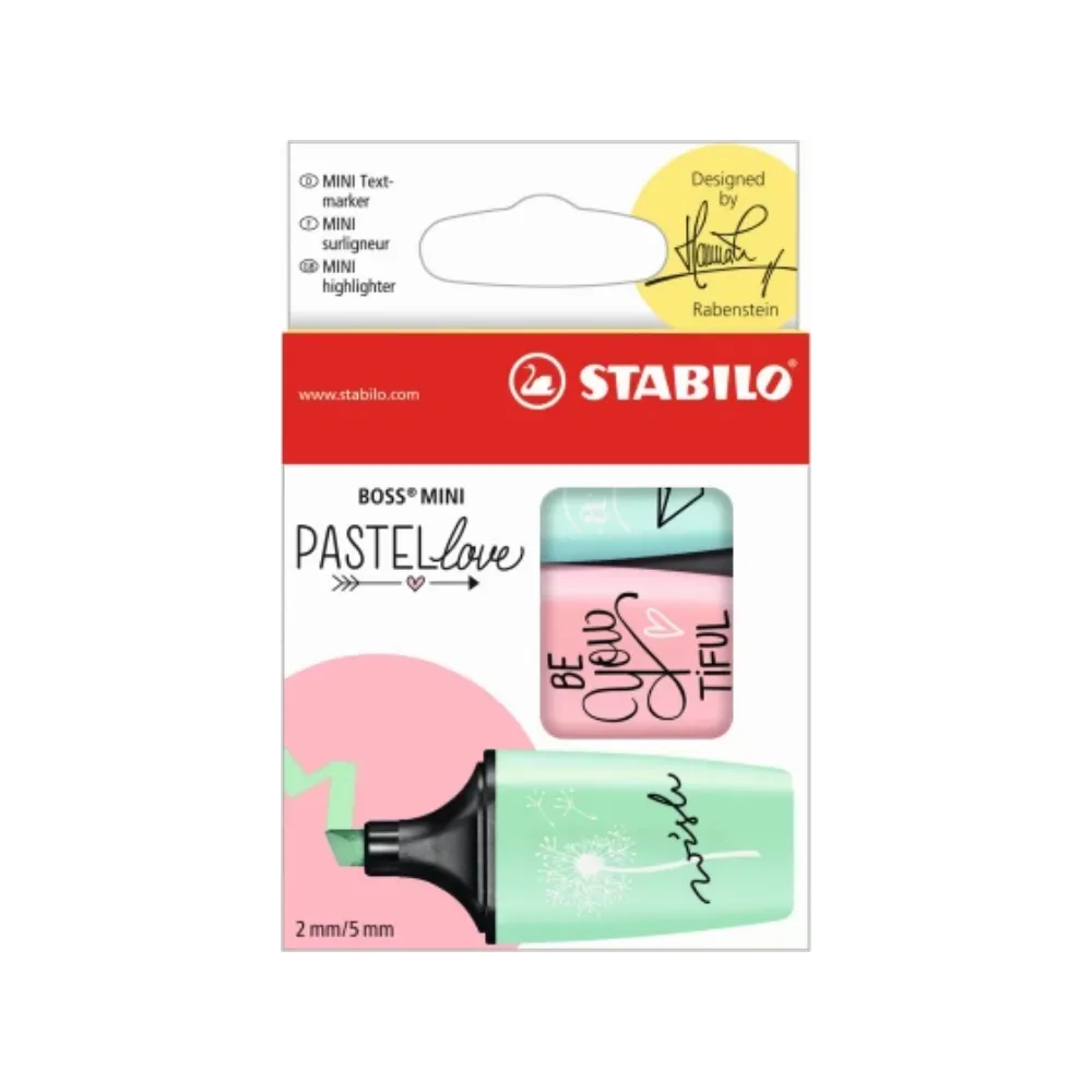 [4006381514453] Highlighter Stabilo Mini Pastel 3`s 