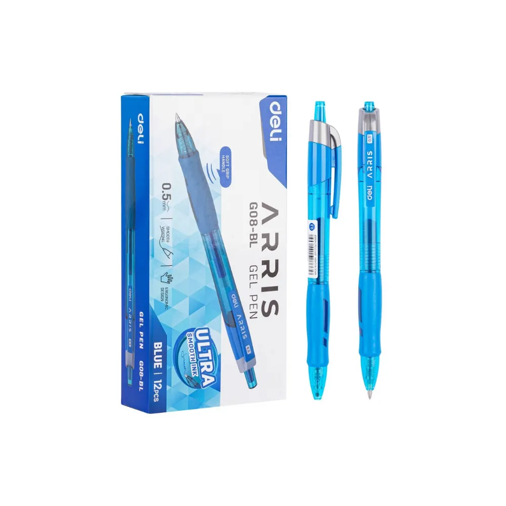 [6973726140609] Pen Gel 0.5 Arris Blue EG08-BL - Deli 