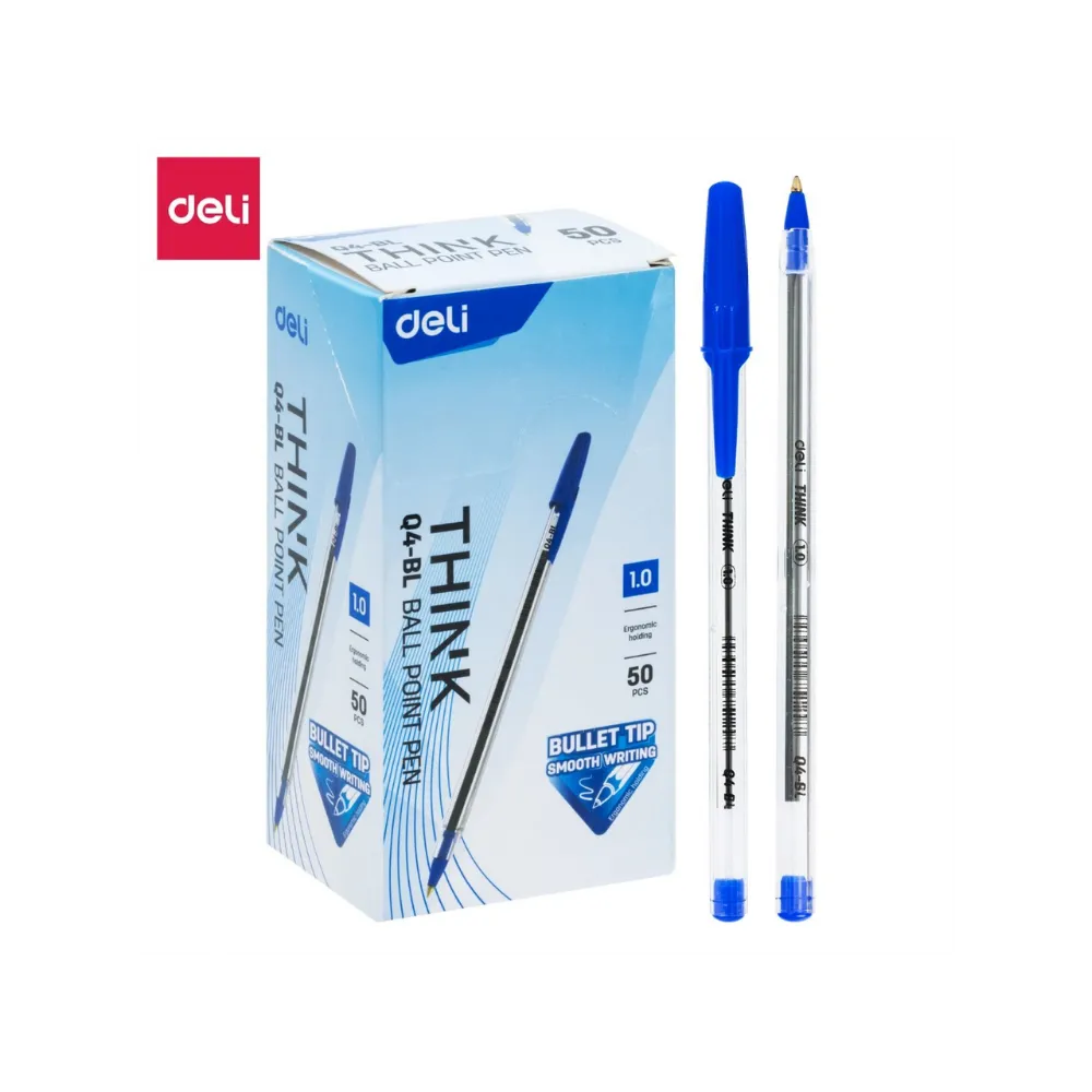[6975055751310] Pen Ball Point Think EQ4-BL Blue 50`s - Tech