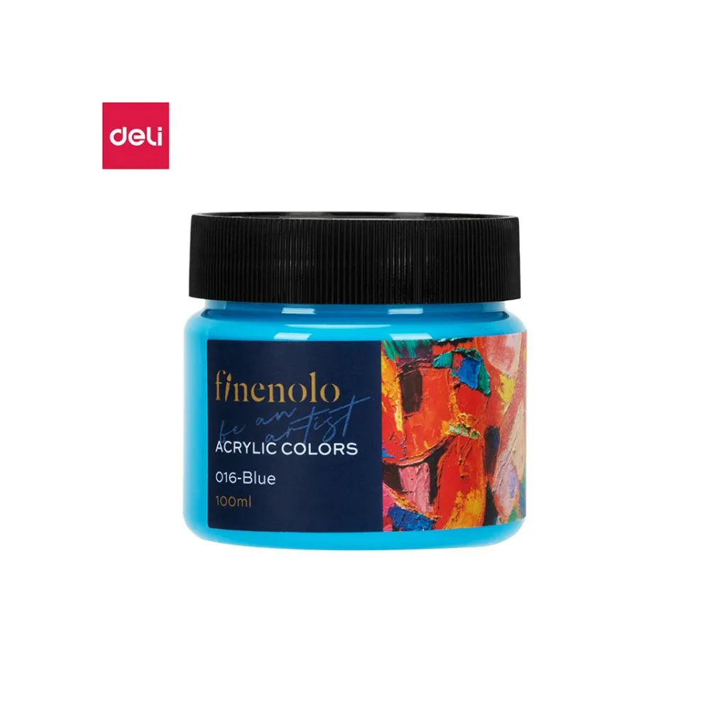 [6975239284733] Paint Acrylic 100ml Blue - Finenolo