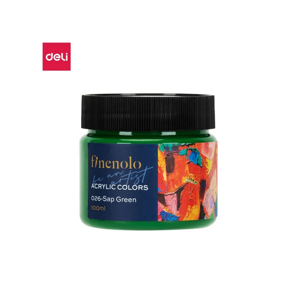 [6975239284757] Paint Acrylic 100ml Sap Green - Finenolo