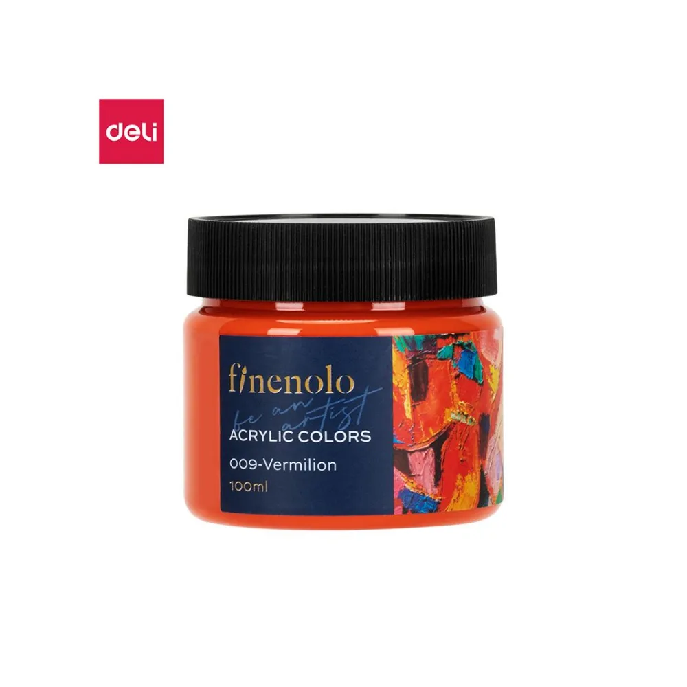 Paint Acrylic 100ml Vermilion - Finenolo