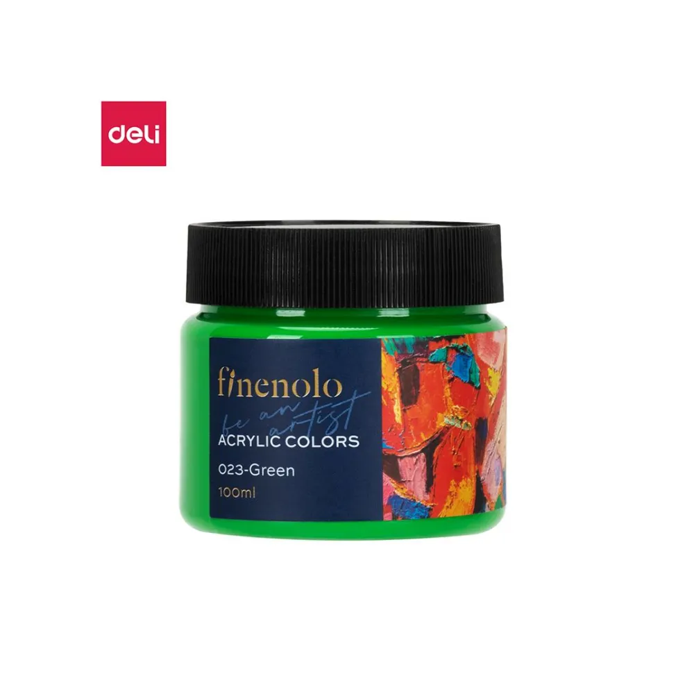 [6975239284801] Paint Acrylic 100ml Green - Finenolo