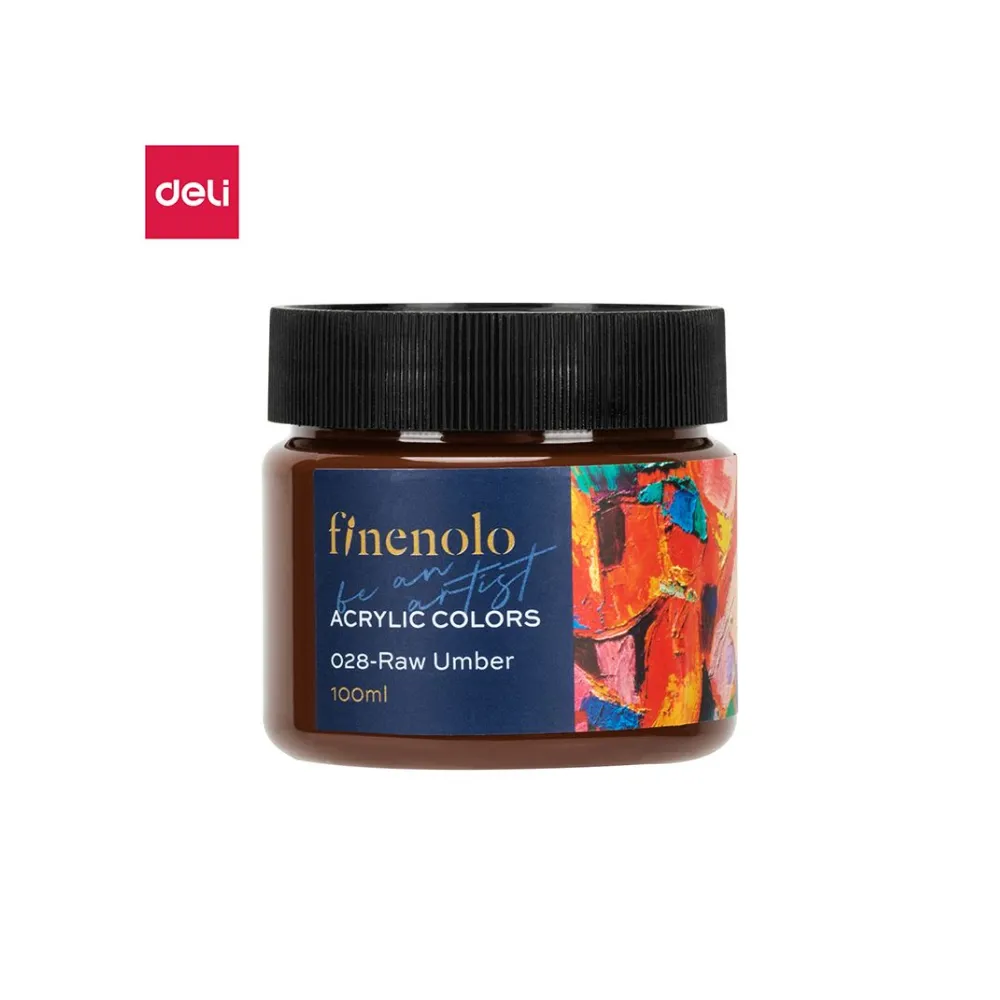 [6975239284825] Paint Acrylic 100ml Raw Umber - Finenolo