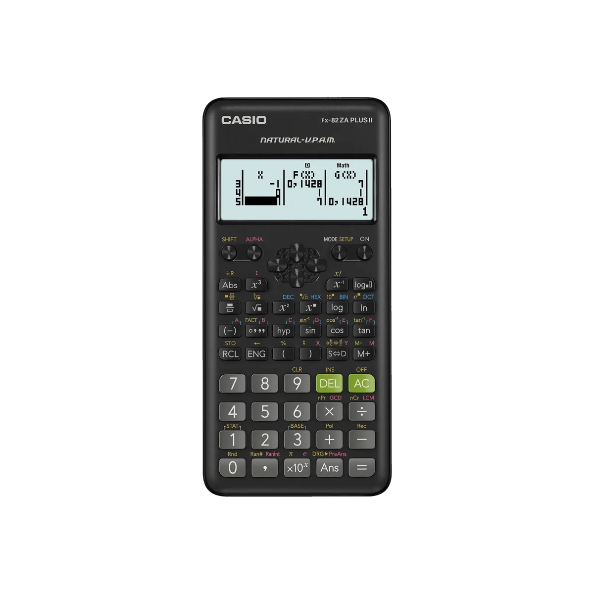 [4549526609824] Calculator Casio FX-82ZA plus II BLK 