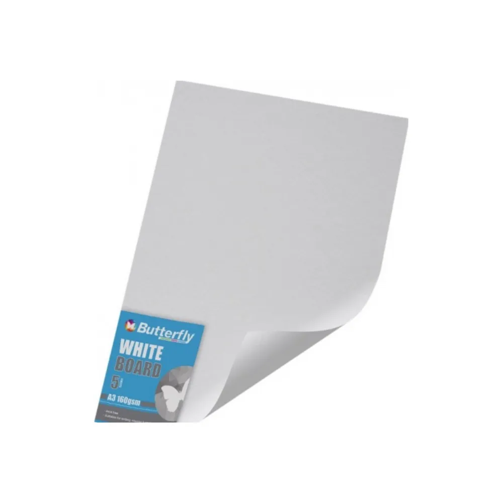 [811] Board A3 160g 100`s Pastel/White - Butterfly