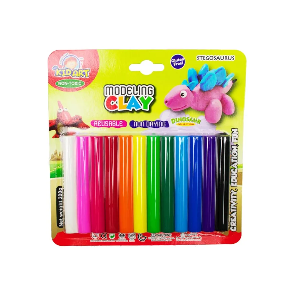 [8851934862002] Modelling Clay 12`s 200g Carded