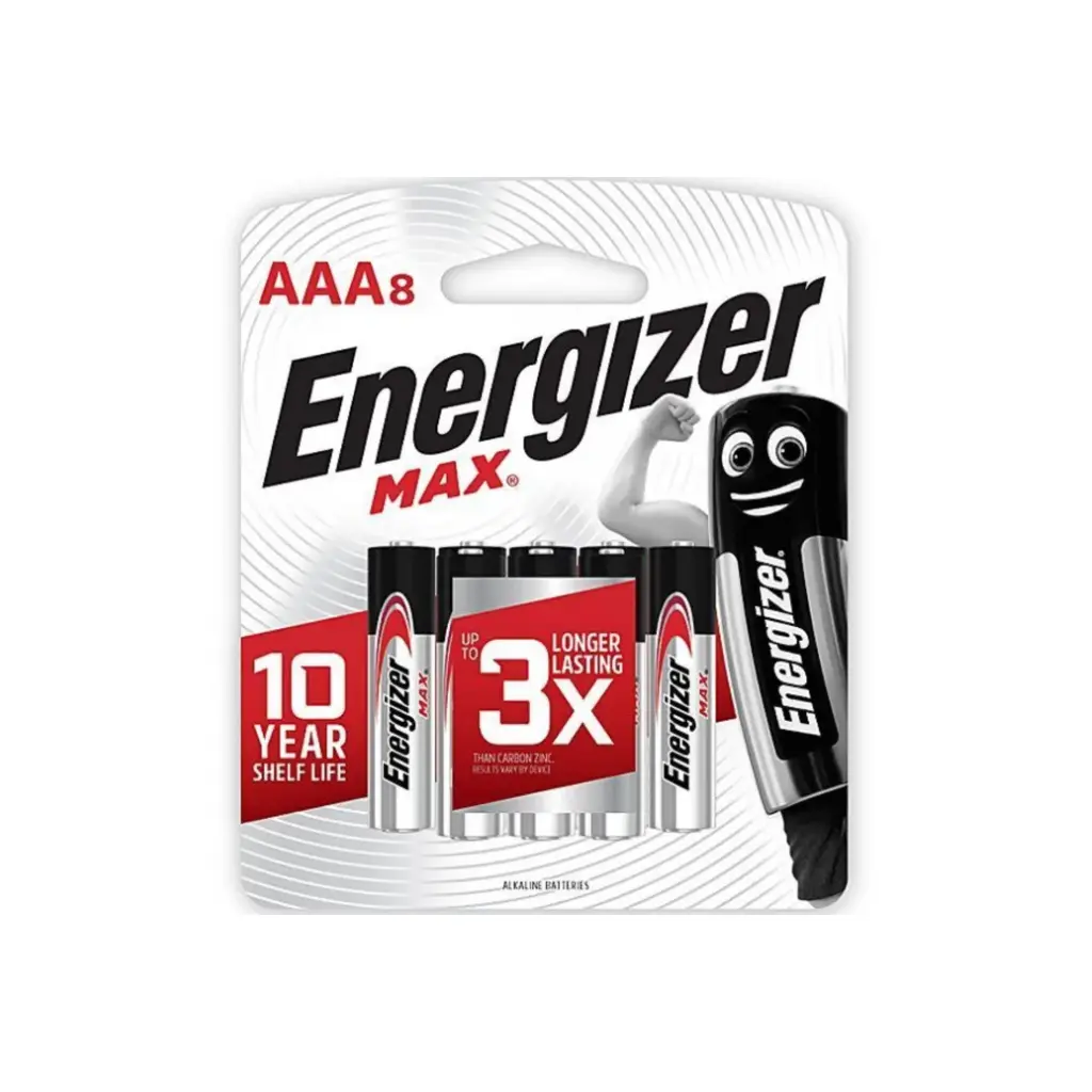 [8888021202489] Battery AAA 8 pack - Energizer 