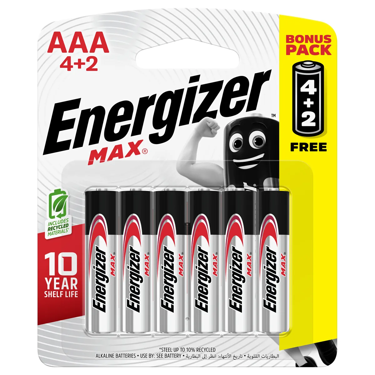 Battery Max AAA 4+2 - Energizer 