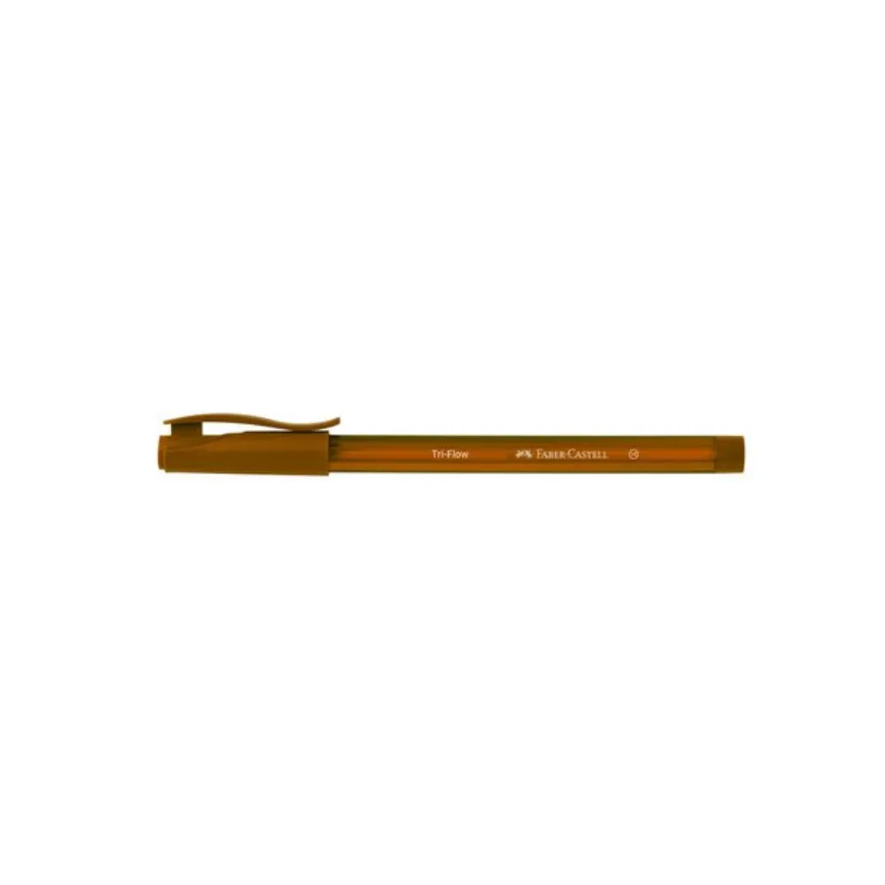 Pen Ball Triflow 1mm Brown - Faber Castell