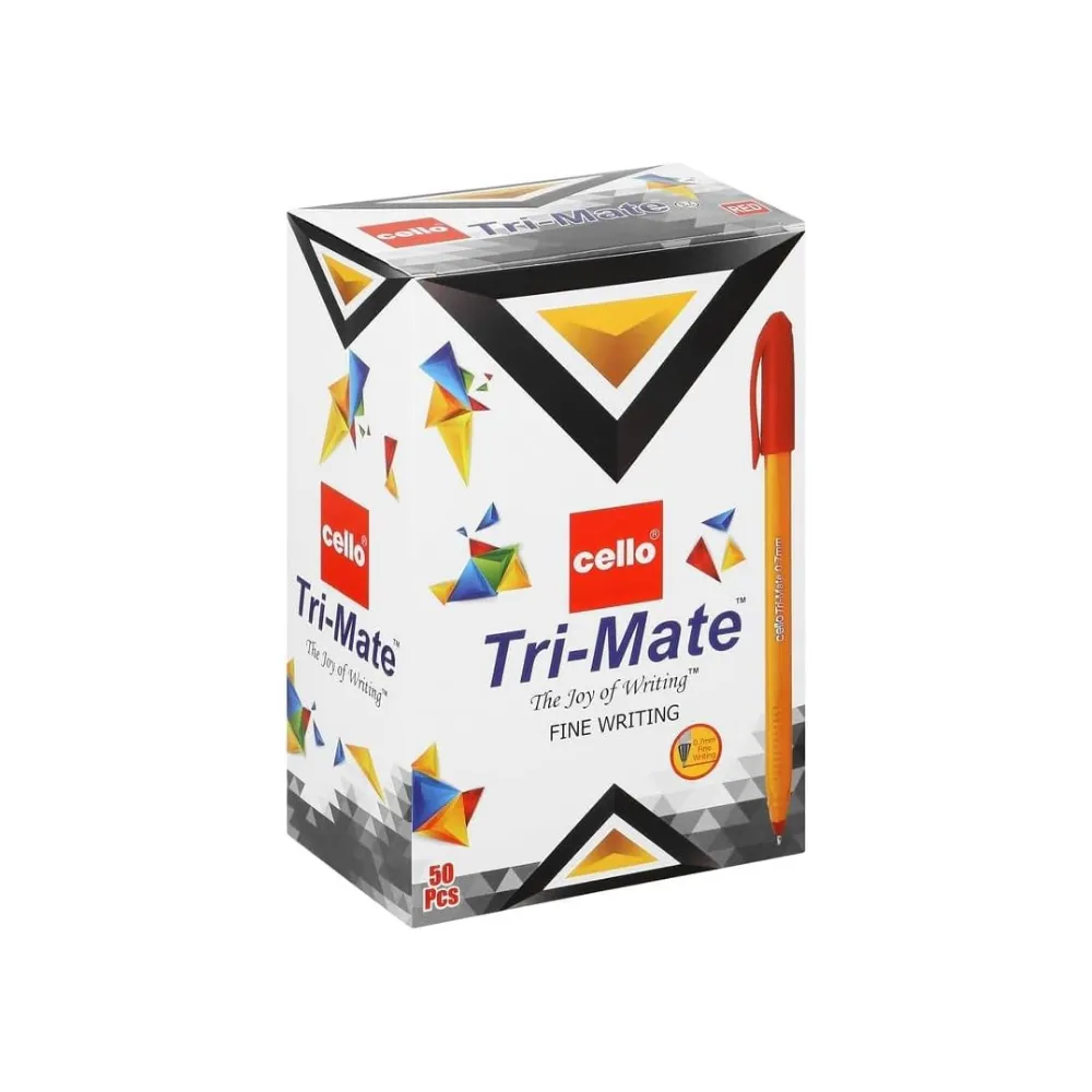 [8904228125328] Pen Cello Tri-mate 0.7 Red