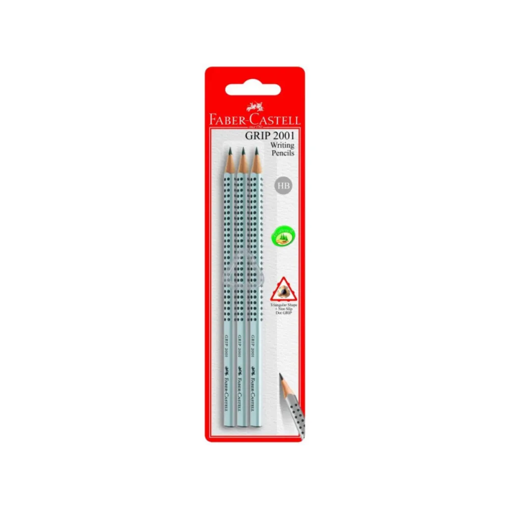 [8991761110027] Pencil grip 2001 HB 3`s - Bantex