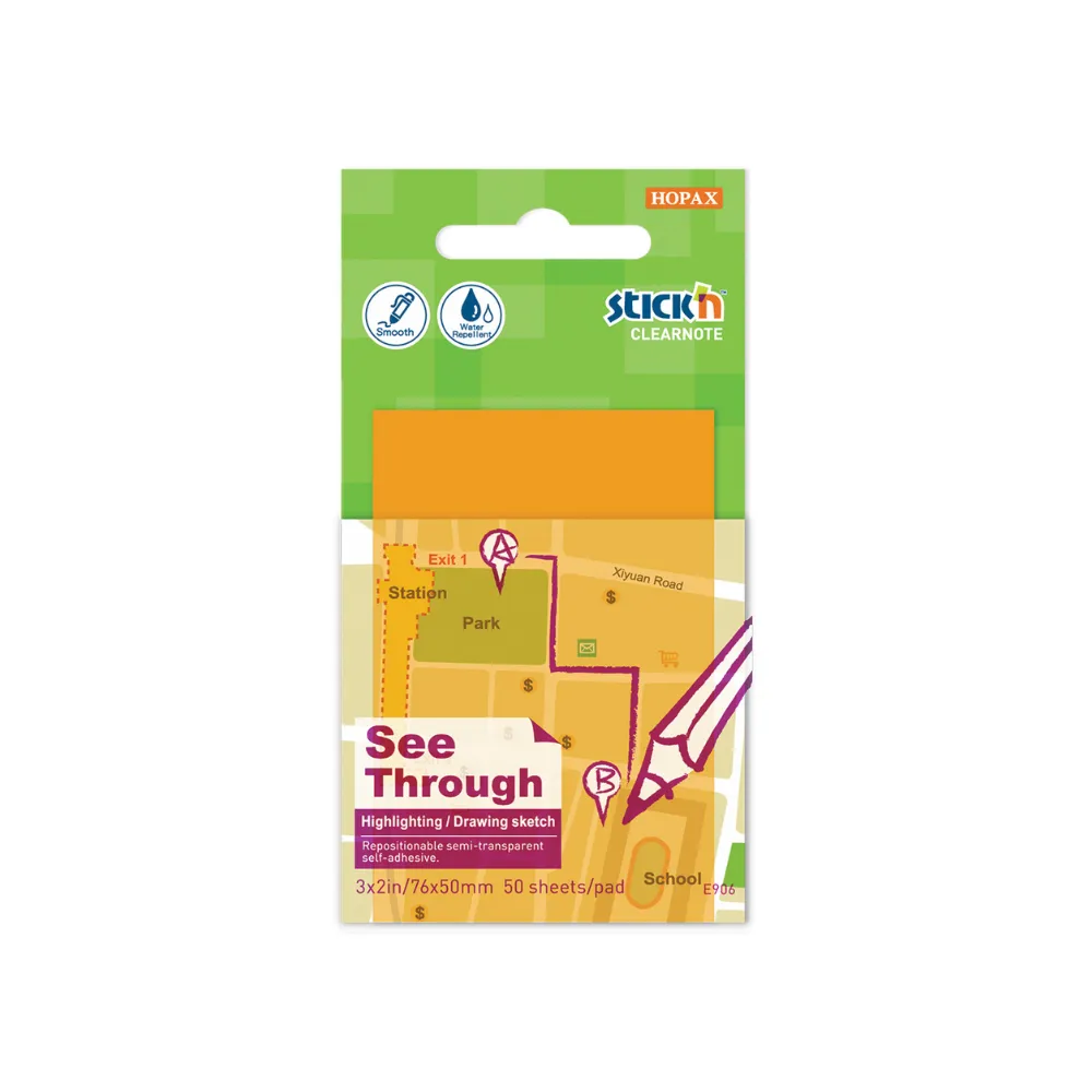 [4712759217061] Stick `n Note 76x50mm 50 Sht Orange
