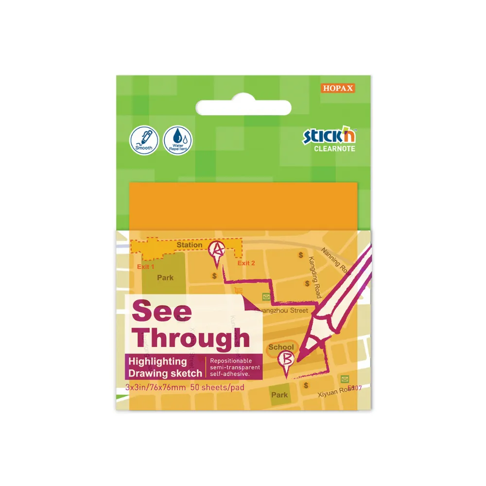 [4712759217108] Stick `n Note 76x76mm 50 Sht Orange