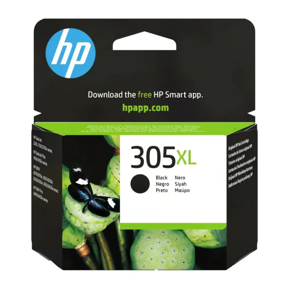 HP 305XL Black High Yield Printer Ink Cartridge Original 3YM62AE
