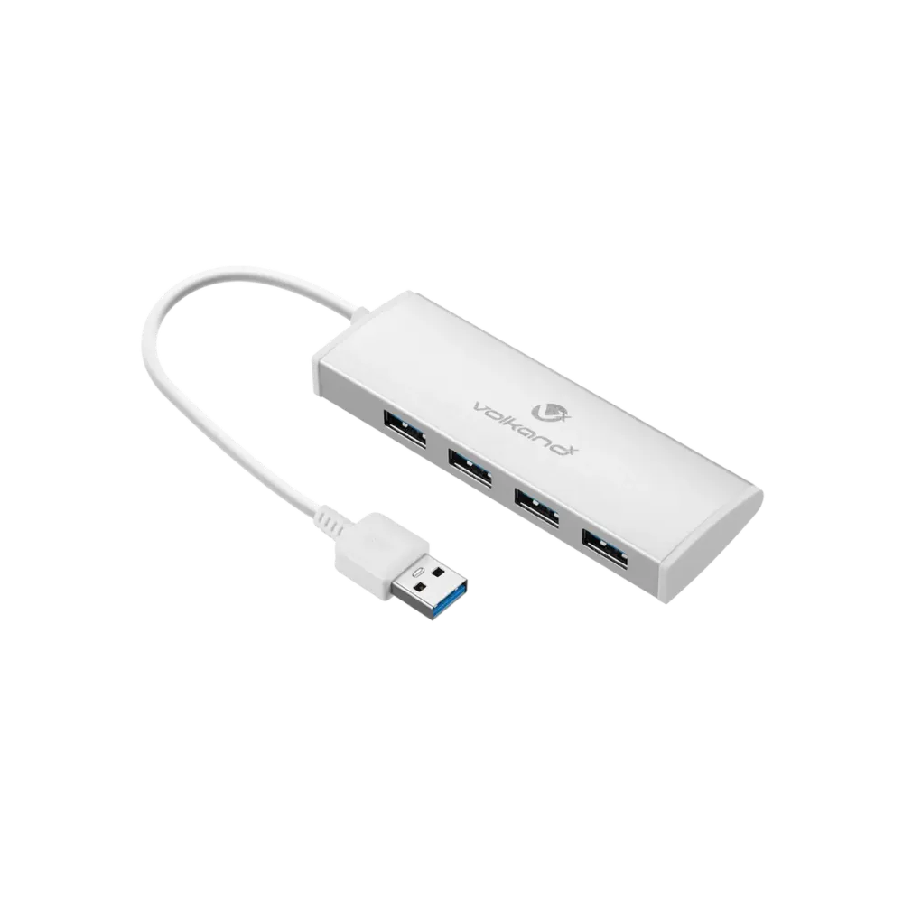VolkanoX Media Series 4-Port USB Hub With Power Cable 