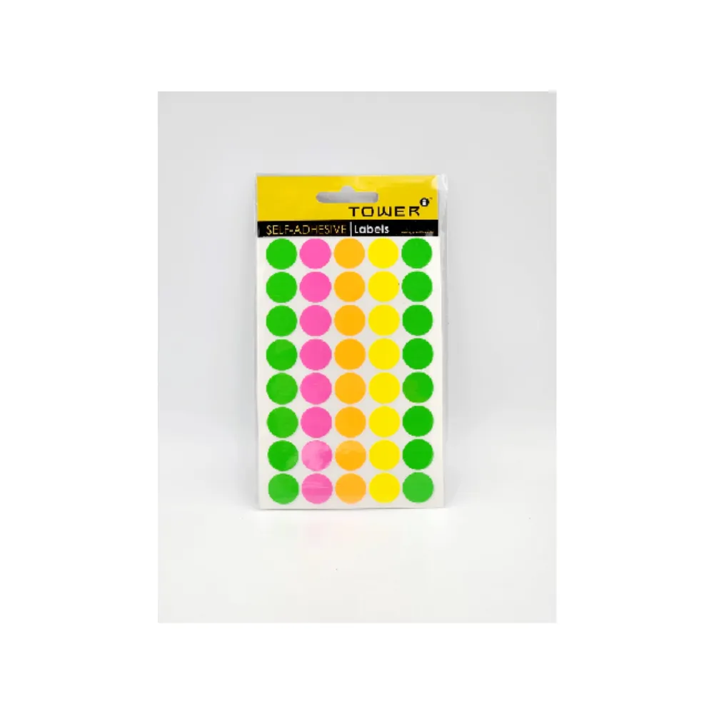 [6002866009047] Tower Labels - C19 Flurescent mixed Colors