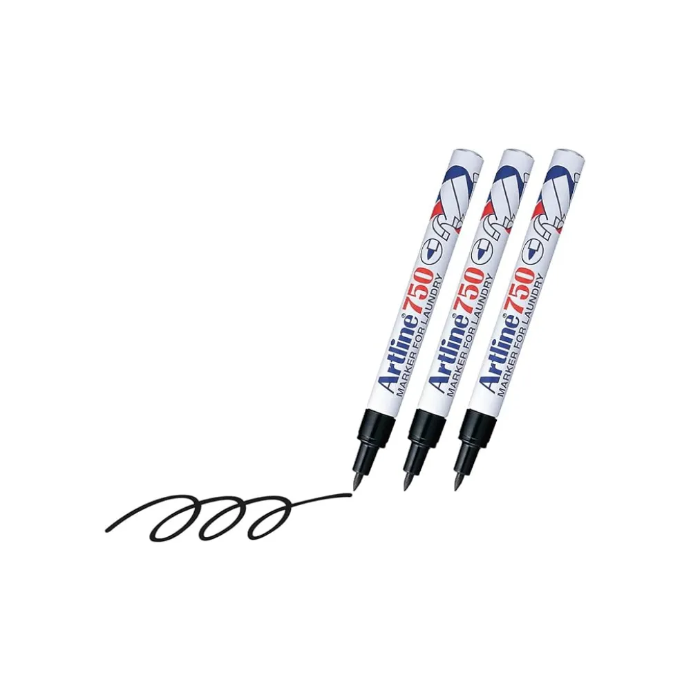 [4974052804403] Marker 750 Laundry Black - Artline