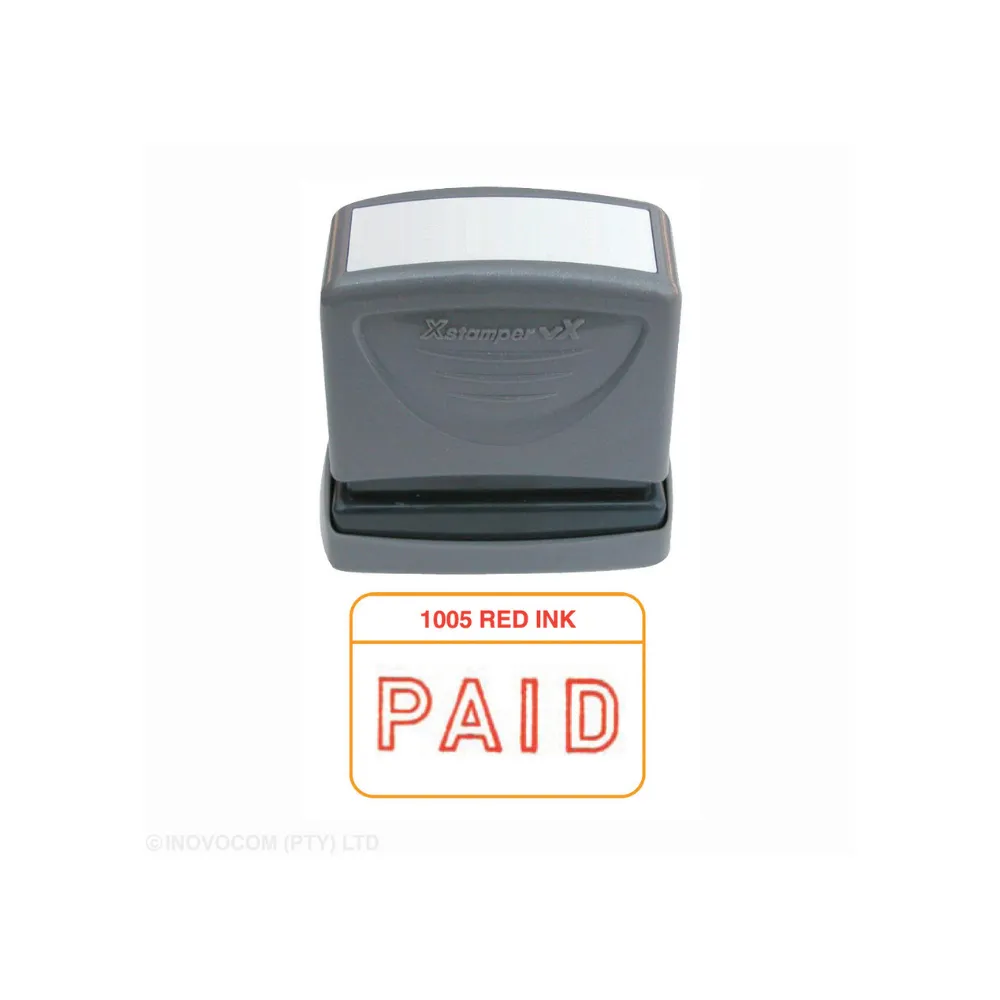 [4974052985812] Stamp Paid Red 1005 - Xstamper 