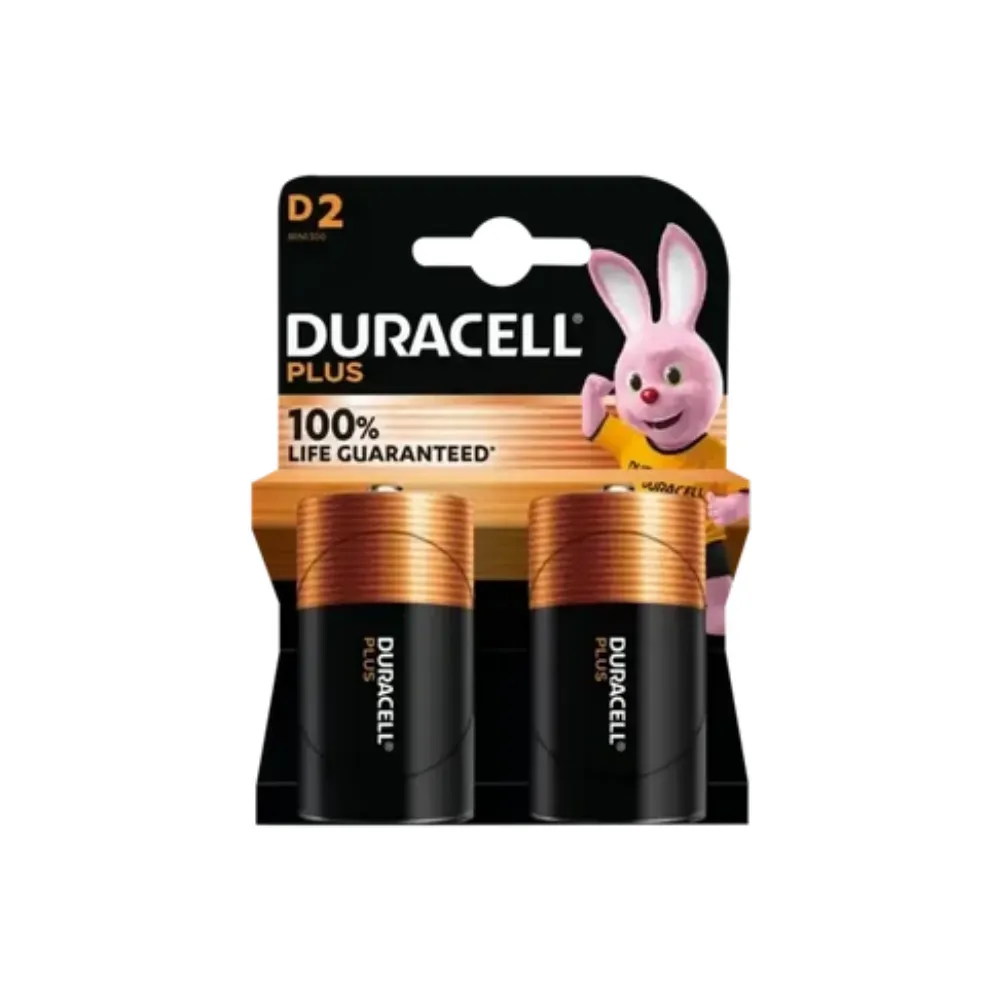 Battery Plus Power D 2`s - Duracell 