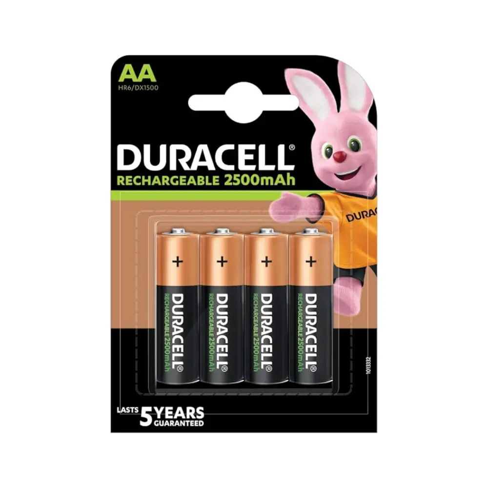 [5000394057043] Battery Rechargable AA 4`s 2500mAh - Duracell 