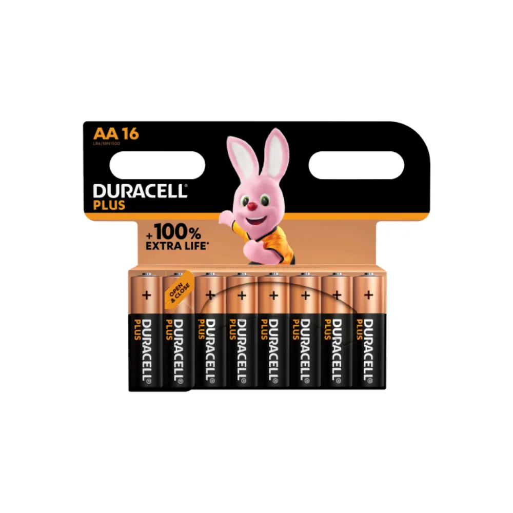 Battery Plus AA 16`s - Duracell 