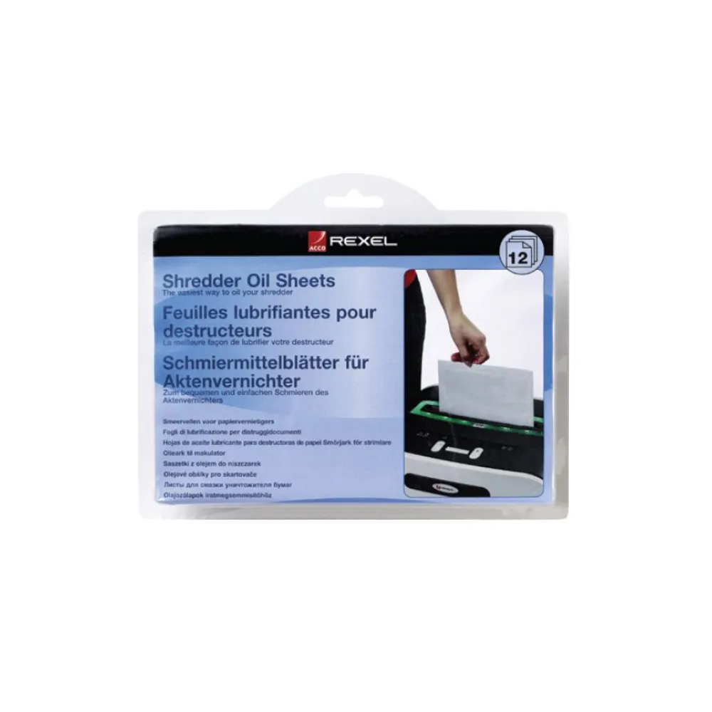 [5028252248020] Shredder oil sheets Cleaner - Rexel