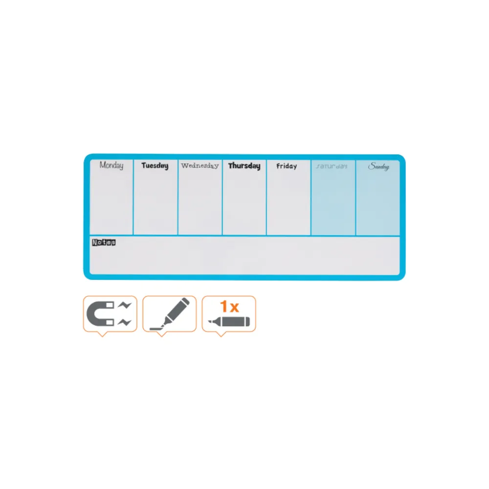 [5028252441599] Rexel Weekly Organiser Blue 140x360mm