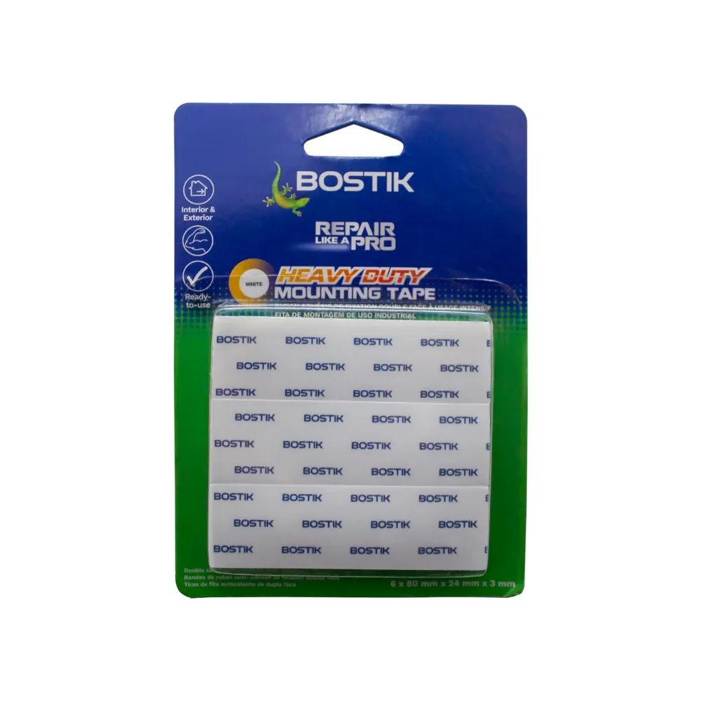 [6001364000822] Mounting Tape Heavy Duty Strips - Bostik
