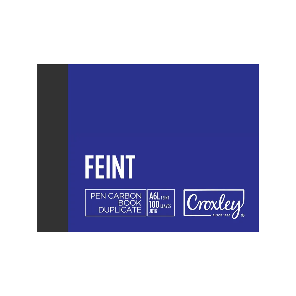 [6001396001859] Book A6 L Feint Duplicate JD16 - Croxley 