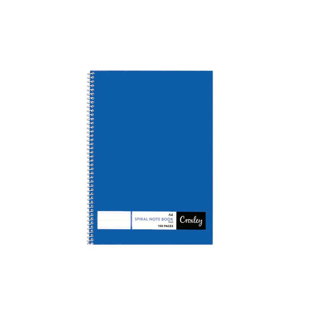 [6001396002504] Book A4 Spiral Note Book JD377 - Croxley 