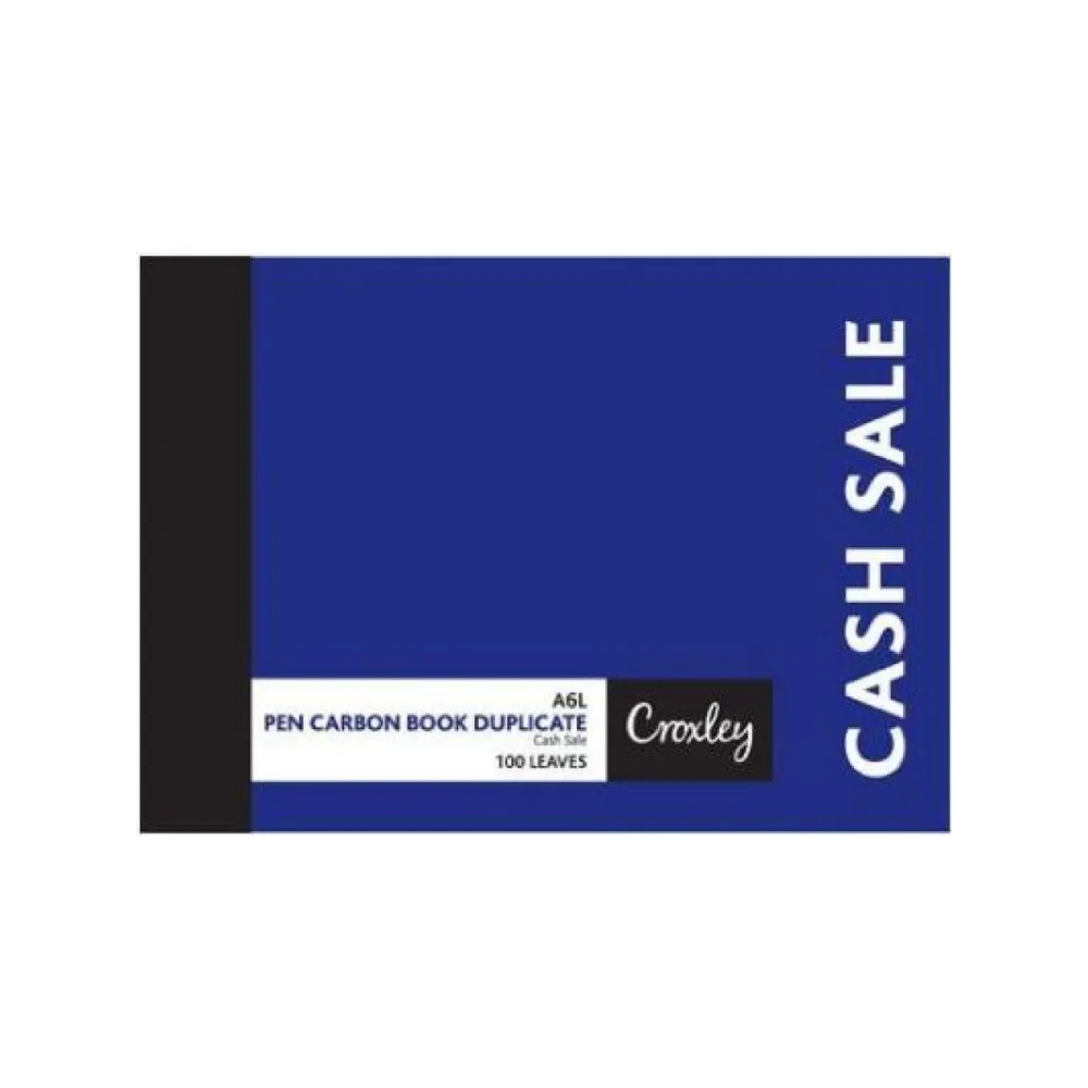 [6001396002573] Book A6 L Cash Sale Duplicate JD16CS - Croxley 