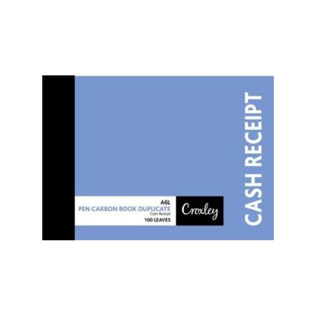 [6001396002580] Book A6 L Cash Receipt Duplicate JD16CR - Croxley 