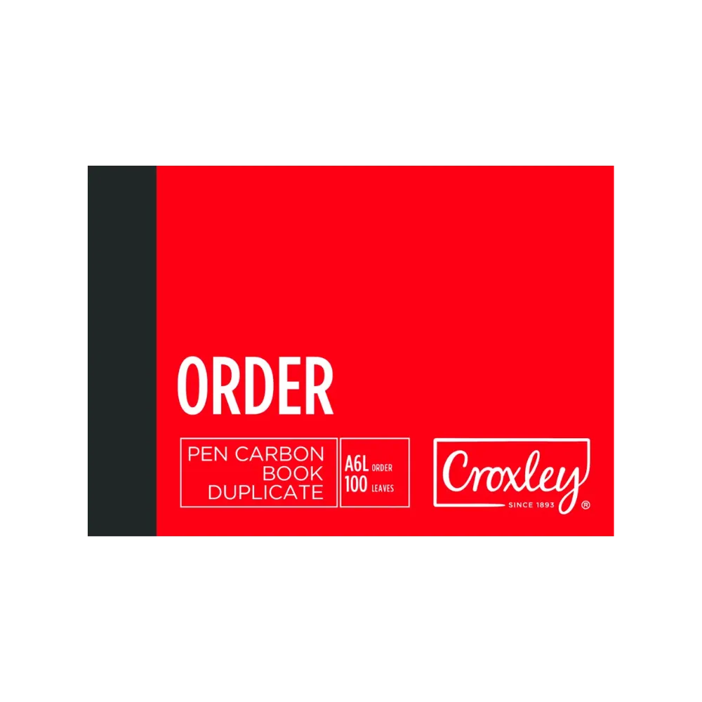 [6001396003693] Book A6L Order Duplicate JD16PS - Croxley 