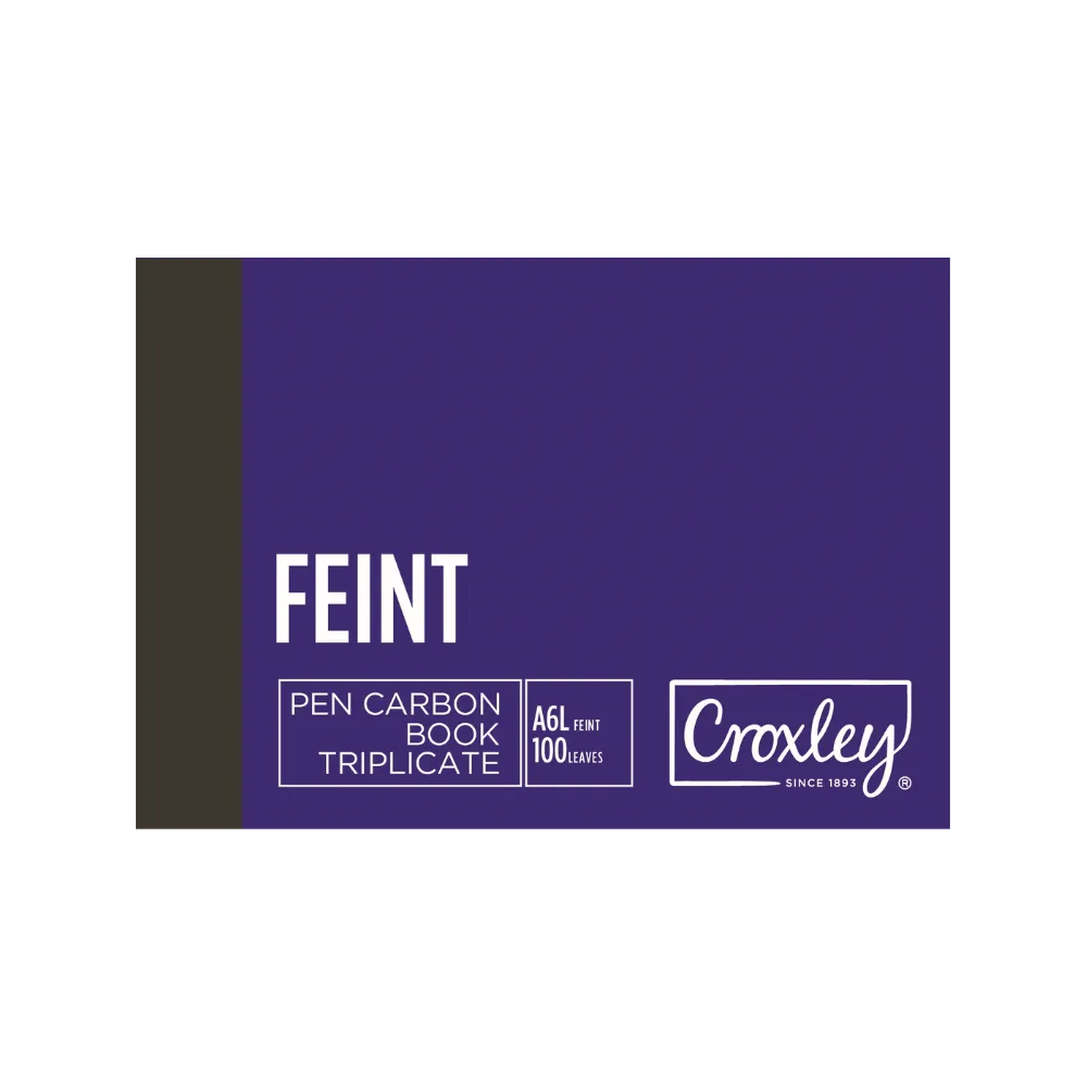 [6001396004393] Book A6L Feint Triplicate JD16T - Croxley