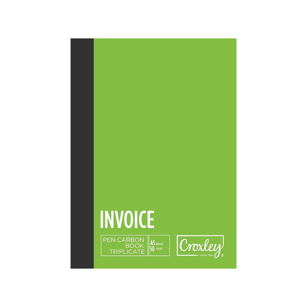 Book A5 Invoice Triplicate JD66BO - Croxley 