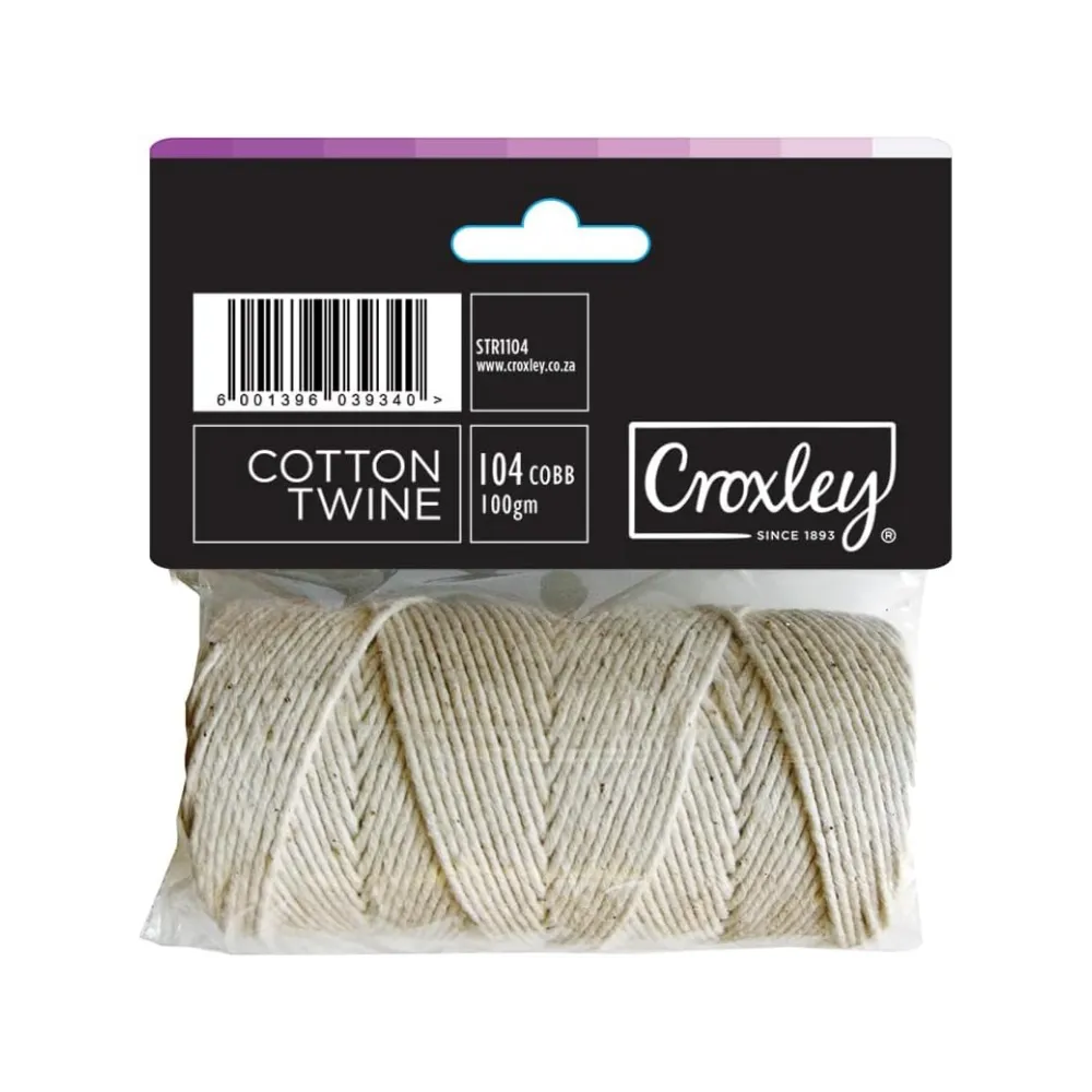 [6001396039340] Cotton Twine 104/100g STR1104 - Croxley 