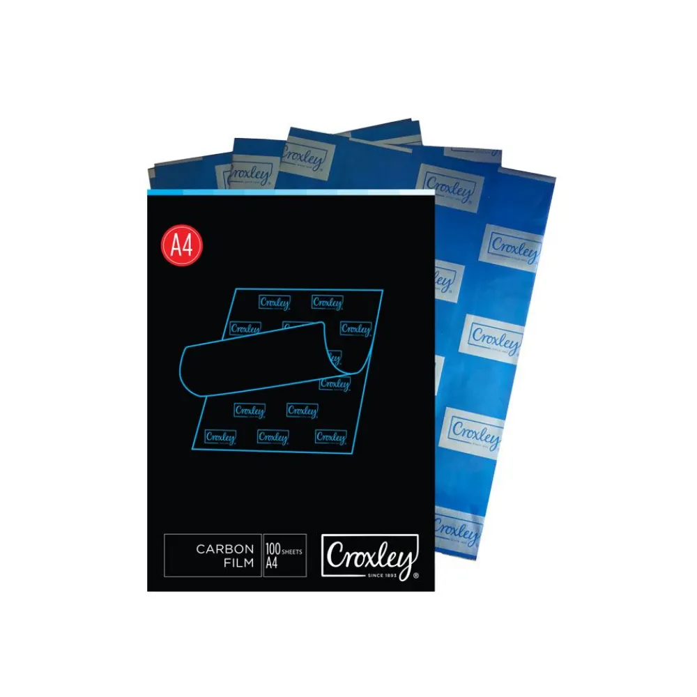 [6001396069064] Carbon Film A4 100`s Blue - Croxley