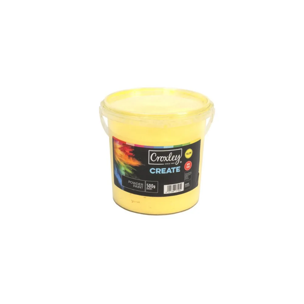 Powder Paint Croxley 500gsm Bucket - Yellow