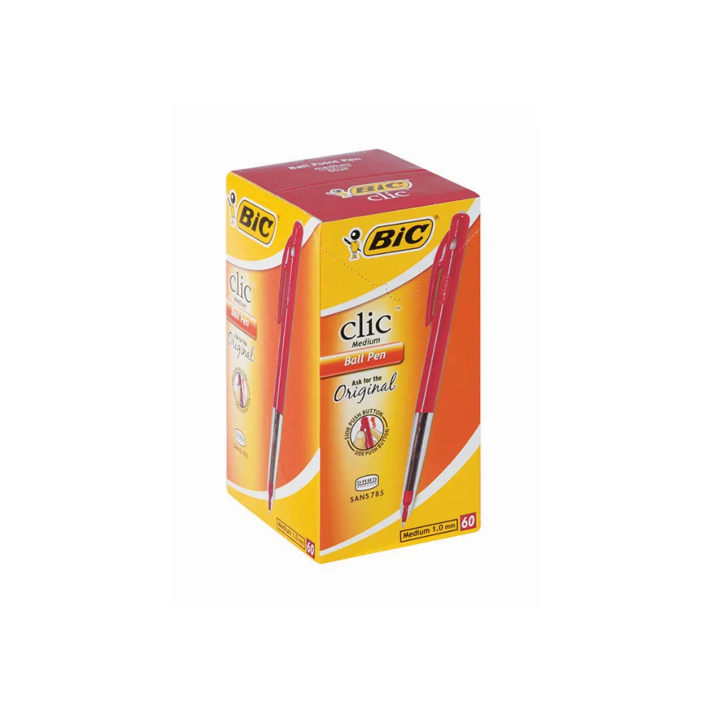 Pen Bic Clic Med Red 60`s
