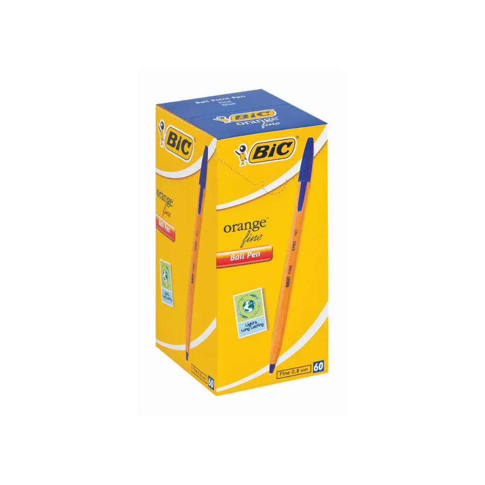 Pen Bic Orange Fine Blue 60`s