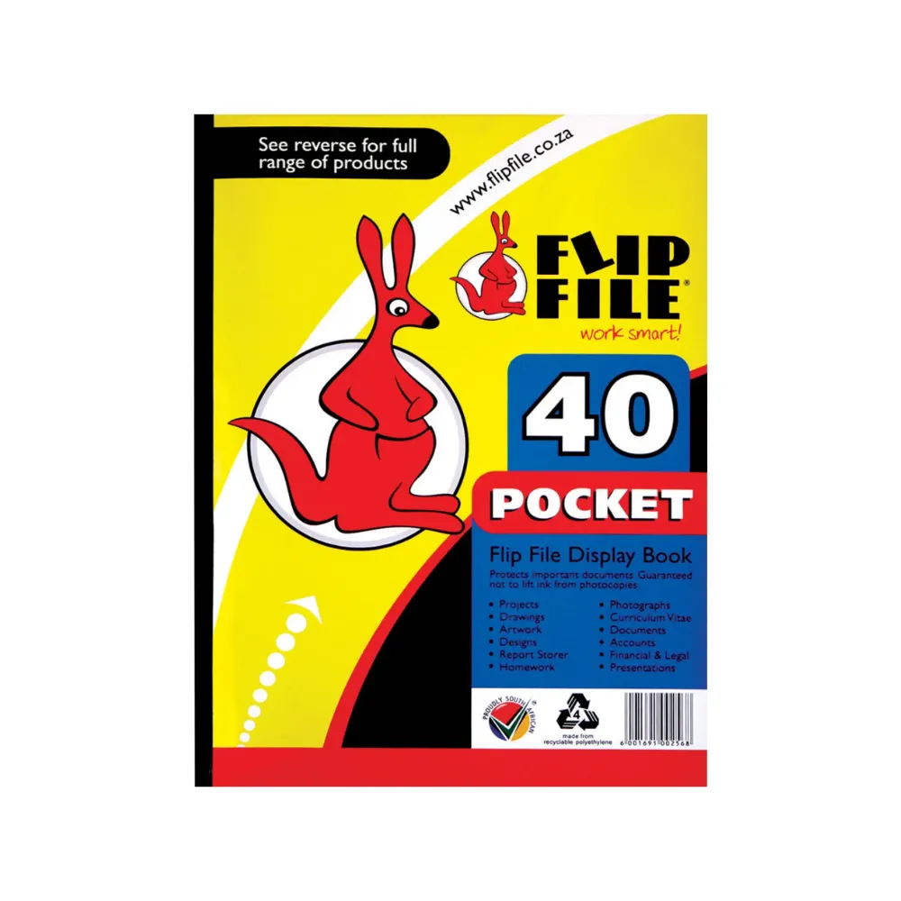 [6001691002568] Display book A4 Kangaroo 40p