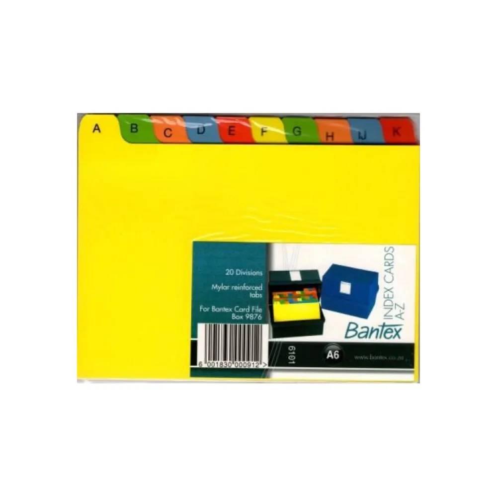 A-Z Index Cards A5 - Bantex 