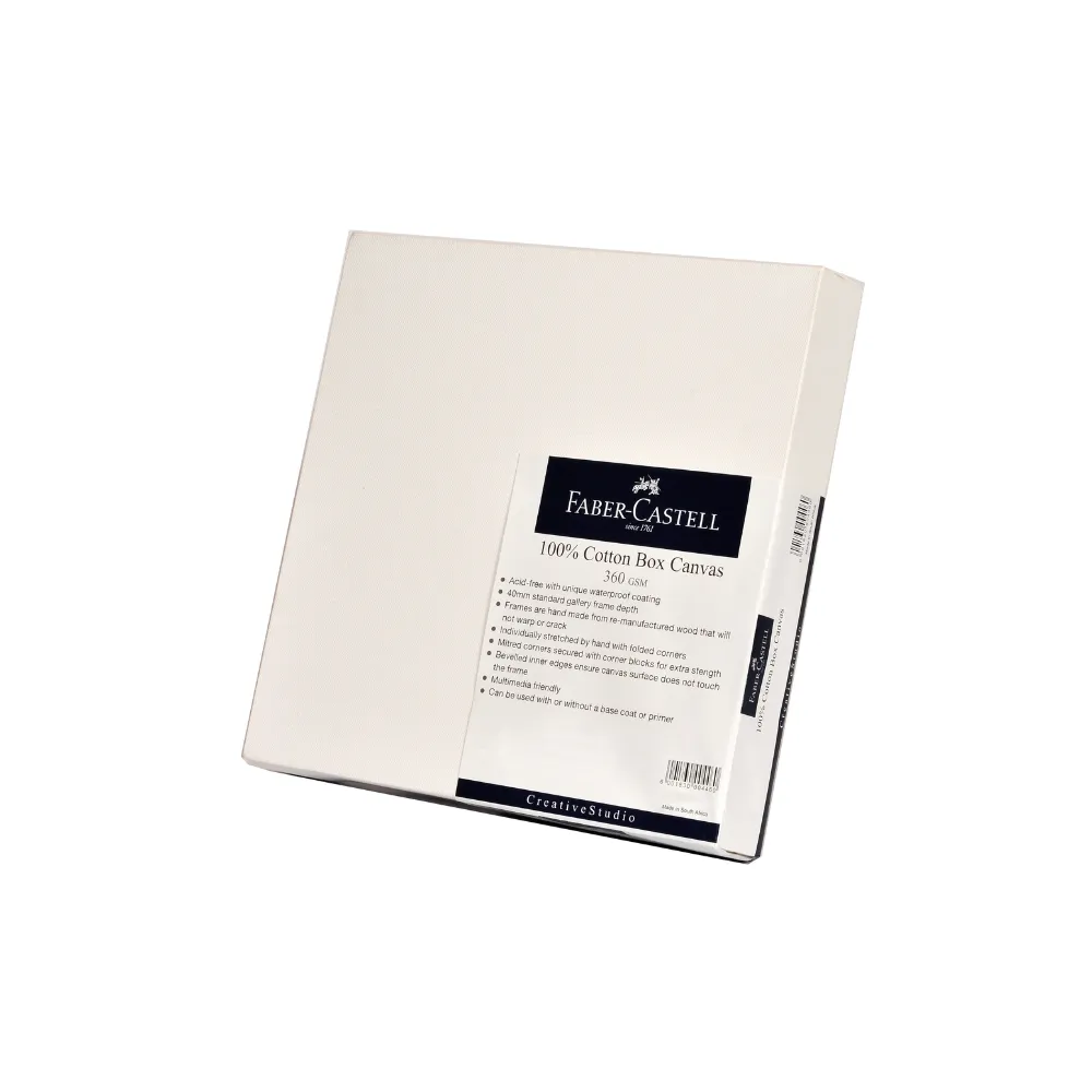 Canvas Box 360gsm Deep Edge 16"x16" - Faber-Castell