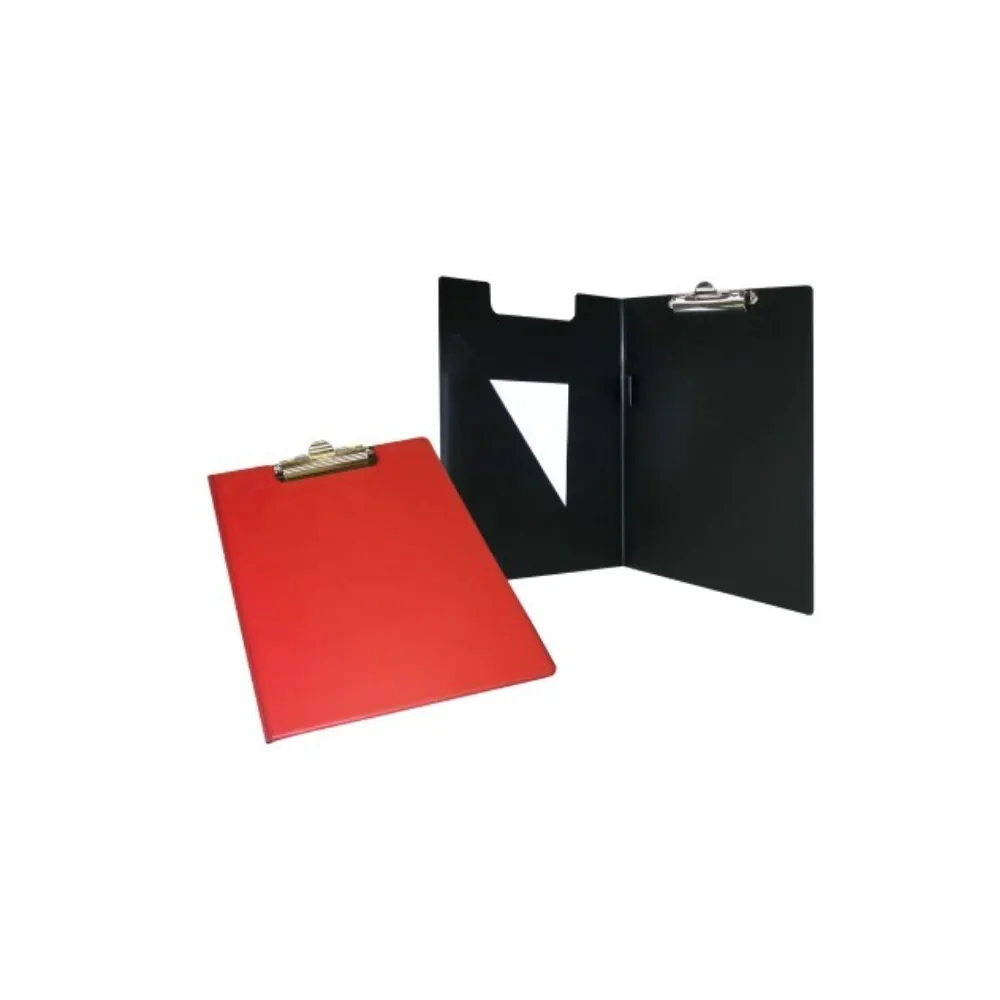 [6001830005313] Clipboard A4 Folding PVC Red - Bantex 