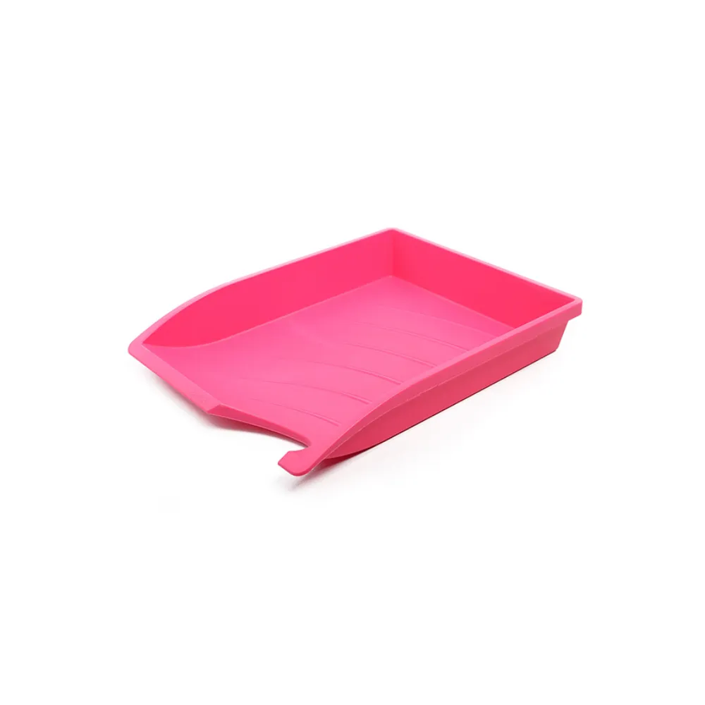 Desk Letter Tray Pink Optima - Bantex
