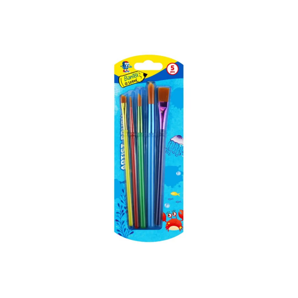 Paint Brushes Assorted 5pc - Bantex 