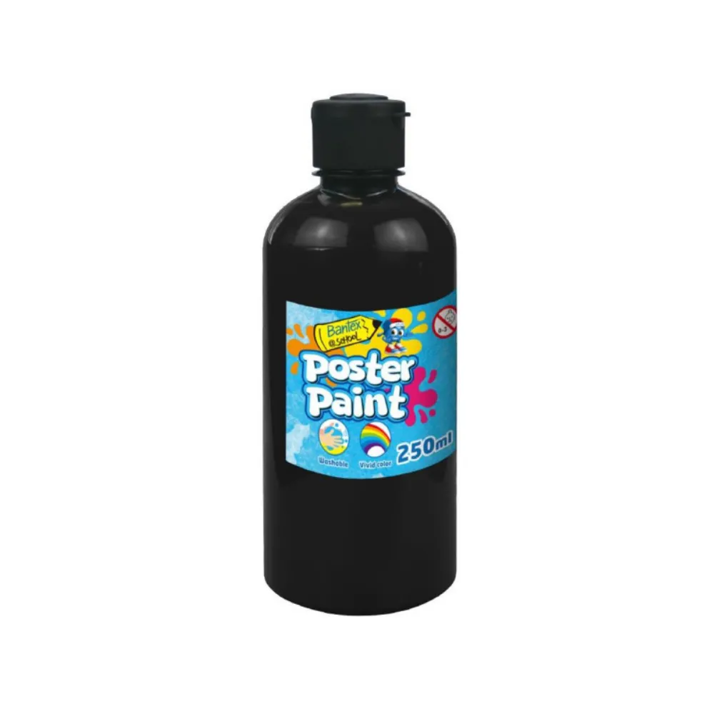 [6001830009403] Poster Paint 250ml Black - Bantex 