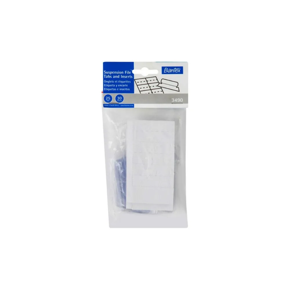 Suspension File Tabs and Inserts - Bantex 