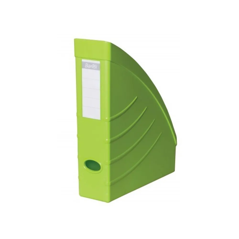 Magazine Filing Box Lime Green Optima - Bantex